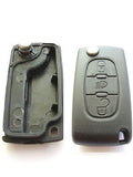 COVER CHIAVE SCATTO CITROEN 3 PULSANTI - Ricambio compatibile per telecomando senza elettronica