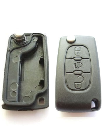 COVER CHIAVE SCATTO CITROEN 3 PULSANTI - Ricambio compatibile per telecomando senza elettronica