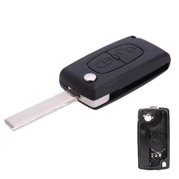 COVER CHIAVE SCATTO PEUGEOT 2 PULSANTI - Ricambio compatibile per telecomando senza elettronica