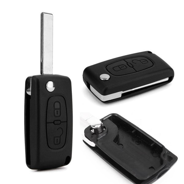 COVER CHIAVE SCATTO PEUGEOT 2 PULSANTI - Ricambio compatibile per telecomando senza elettronica