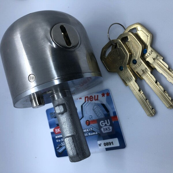 LUCCHETTO CORAZZATO CON 3 CHIAVI CON SCHEDA DI SICUREZZA - Ricambi e Accessori di sicurezza CopyMyKey