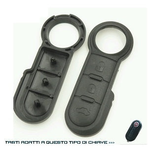 GOMMINO CHIAVE 3 PULSANTI FIAT 500 - Chiavi di sicurezza e ricambi CopyMyKey