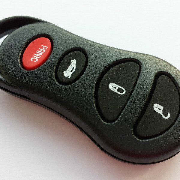 COVER CHIAVE CHRYSLER KEYLESS 4 PULSANTI - Ricambio compatibile per telecomando senza elettronica