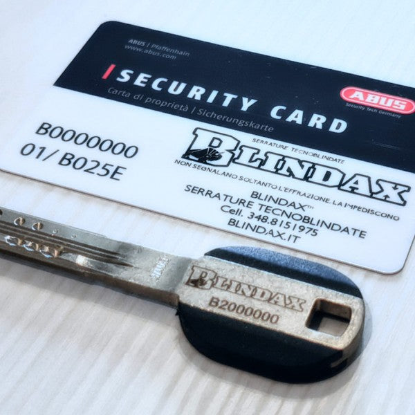 COPIA CHIAVE ABUS PORTE BLINDATE BLINDAX - Servizio di duplicazione e taglio chiavi di sicurezza online