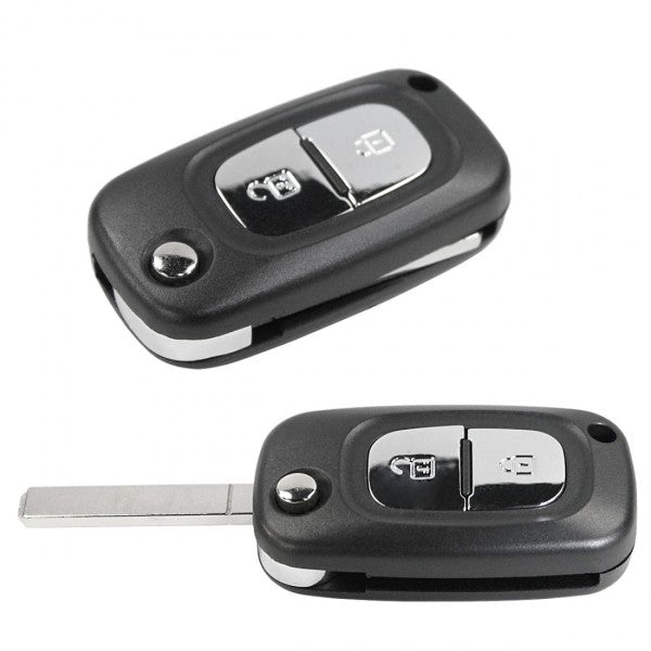 COVER CHIAVE SCATTO RENAULT 2 PULSANTI - Ricambio compatibile per telecomando senza elettronica