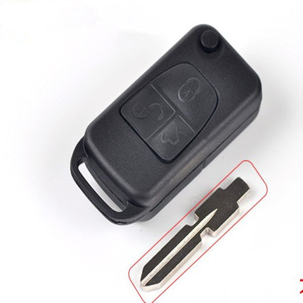 COVER CHIAVE SCATTO MERCEDES 3 PULSANTI - Ricambio compatibile per telecomando senza elettronica