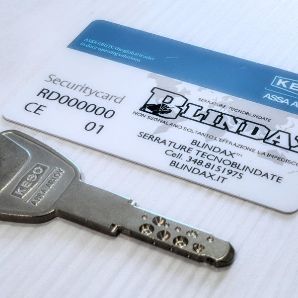 COPIA CHIAVE KESO PORTE BLINDATE BLINDAX - Servizio di duplicazione e taglio chiavi di sicurezza online
