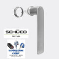 MANIGLIA SCHÜCO INOX INNESTO 247005 - Ricambi e Accessori di sicurezza CopyMyKey