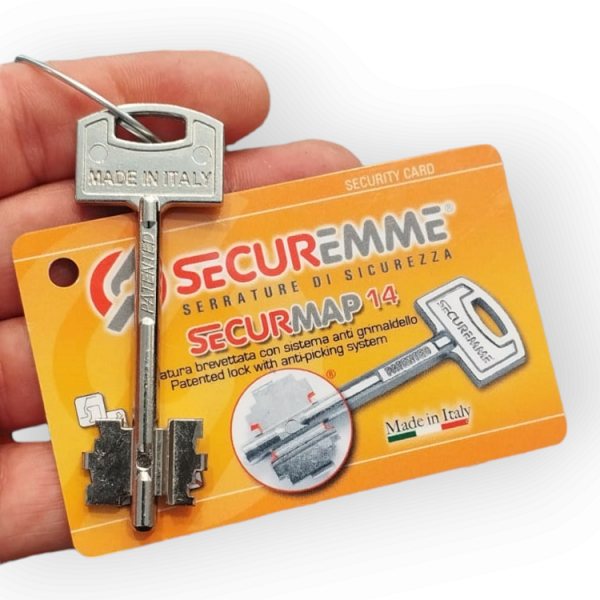 COPIA CHIAVE SECUREMME SECURMAP 14 - Servizio di duplicazione e taglio chiavi di sicurezza online